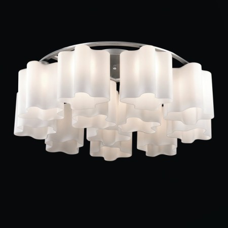 Ceiling Ceiling ST LUCE. SL116.052.12. ONDE. 12x60 watts, E27, 90x90x31 cm, silver color-1
