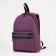 A backpack with a zipper, "saxi", outer pocket, lilac color