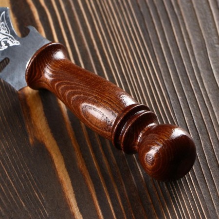 Vilka knife (skewer) for barbecue Uzbek with engraving-2