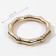 Carabin ring "Bamboo", d = 32/44 mm, thickness - 4 mm, 5 pcs, the color of the gold