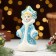 Souvenir "Snow Maiden", 14 cm, porcelain