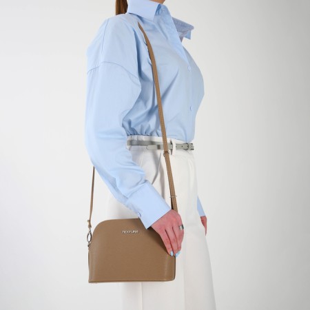 Women's bag over the shoulder Textura, small size, beige color-11