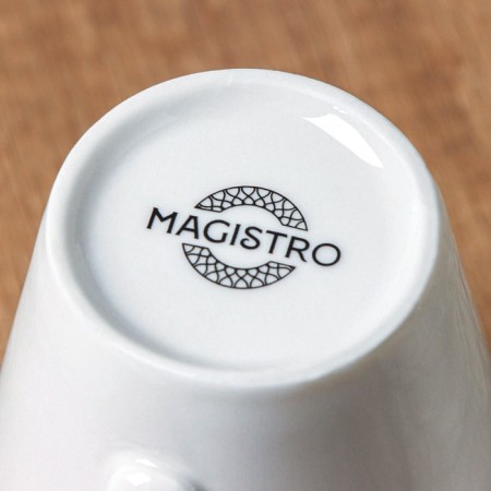 Porcelain tea magistro soroto, 220 ml, white color-3