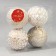 Set of balls plastic D-8 cm, 4 pcs "Aviva" mesh, gold