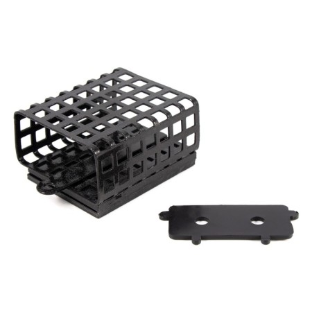 Feeding feeder Yaman rectangular 120 g, metal, removable plastic bottom, packaging 10 pcs. 10694-5