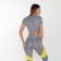 Female legins, gray color, size 46