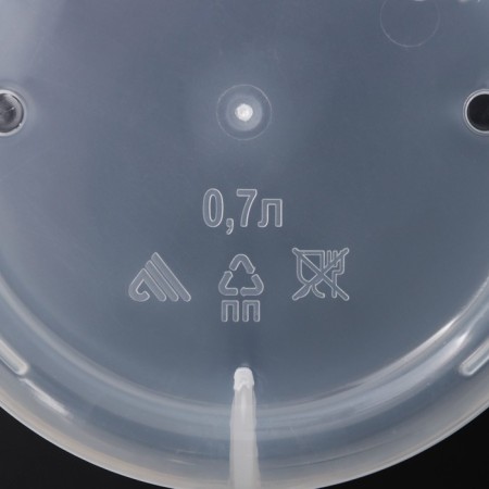 Pot for orchids with a pallet, 700 ml, color mix-3