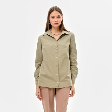 Women's shirt minku: classic color green, size 48-4