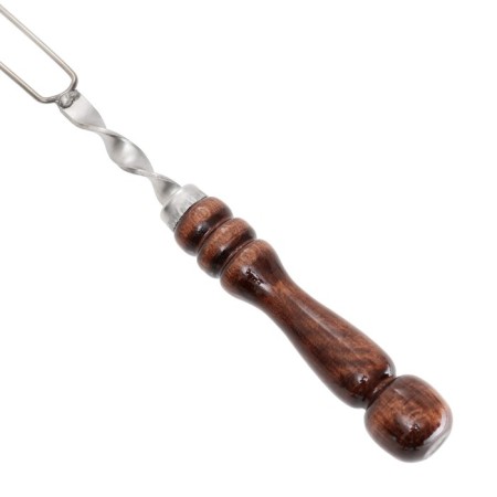Shampoo -score for vegetables with a wooden handle, working length - 40 cm, thickness - 3 mm-1