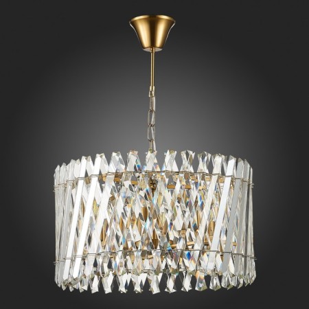 Suspension lamp ST LUCE. SL1170.303.06. Fabio. 6x40 watts, E14, 50x50x29 cm, brass color-5