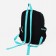 Youth backpack from textiles, 4 pockets, black/green color