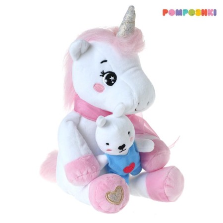 Soft toy "Unicorn with a bunny", 21 cm-2