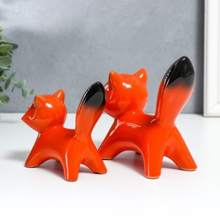 Souvenir Ceramics "Lisyat" set 2 pcs 14x16.5x7.5 cm-3