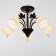 Susana chandelier 5x15W E27 Black/Gold 58x58x32cm Bayerlux