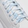 Shoe shoes, steam, flat, 8 mm, 120 cm, white/blue color