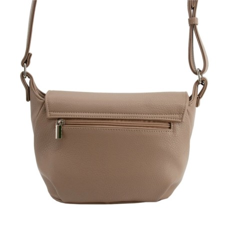 Female bag, artificial leather, beige 22x10x18 cm-1