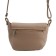 Female bag, artificial leather, beige 22x10x18 cm