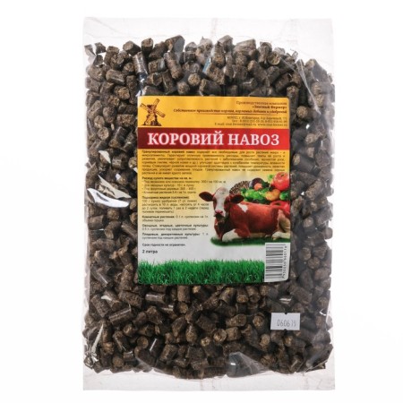 Fertilizer of cow manure "noble farmer", granular, 2 l