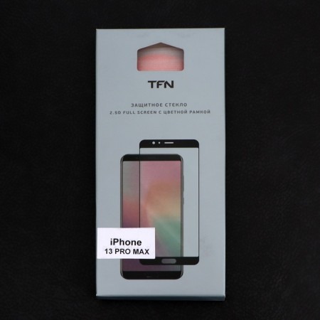 Protective glass 2.5D TFN for iPhone 13 Pro Max, full glue, black-2