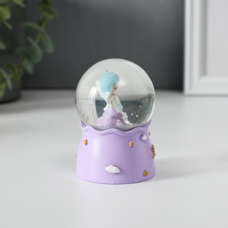 Souvenir Polystone Water Ball Light "Girl-Angel" mix 4.6x4.6x7 cm-4