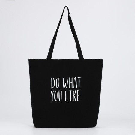 Шопер Do what you like, на молнии, 37х32х10см-1