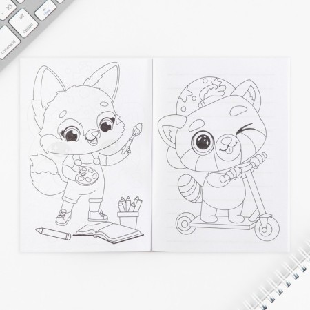 Set of Notepad A6, 32 sheets, stickers, magnetic bookmarks "since March 8"-7