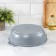Frying, 3 l, d = 30 cm, h = 9 cm, glass cover, anti-stick coating, color light gray