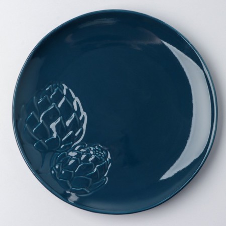 Ceramic plate "Artichoki", blue, 27 cm, blue color-2