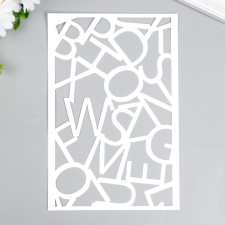 Plastic stencil 