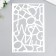 Plastic stencil "letters" 24x16 cm