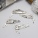 Invisibility for hair "Ophelia" (set 4 pcs) shoe, 4.5 cm, silver