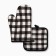Kit. Kit 2 Ave. Ethel Cell Claus Chernthoy Pri. 17*17cm, mittens-snee. 26*16cm, 100%p/e