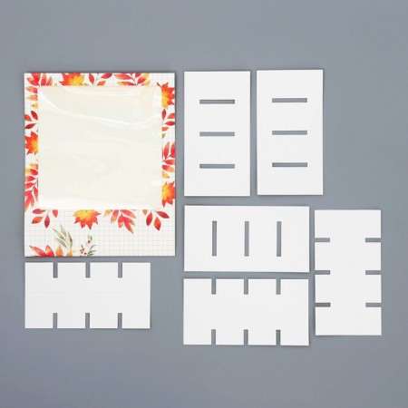 Box for sweets, confectionery packaging, 16 cells, “class teacher” 17.7 x 17.7 x 3.8 cm-6