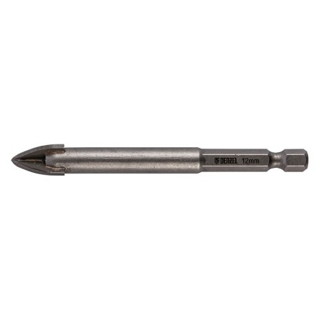 Drill on ceramic tile Denzel 728113, cross plate, 6-gr. Saar, 12 mm-1