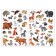 Stickers reusable set "Study animals", 4 pcs.