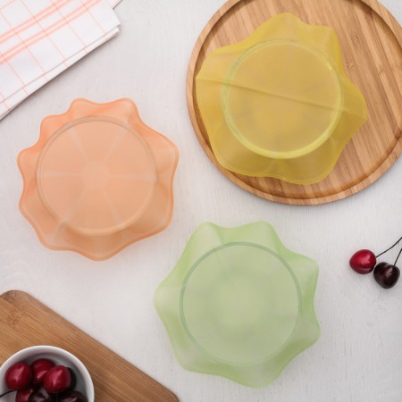 Silicone cover for storing Citrus products, D = 18 cm, Mix color-2