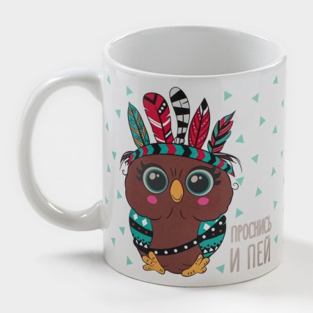 Homeleon mug ceramic shade "Owl", 350 ml