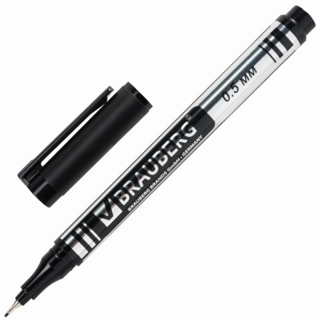 Marker for CD/DVD 0.5 mm, Brauberg, black
