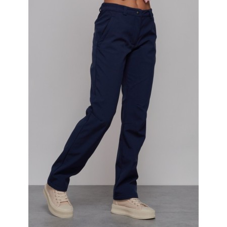 Sports female trousers, size 48, dark blue color-8