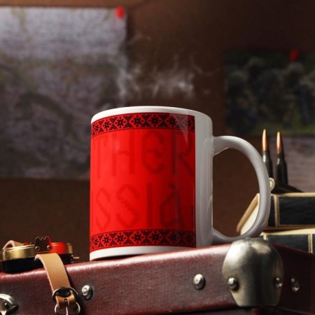 Mug "From February 23. Mother Russia ", with application-2