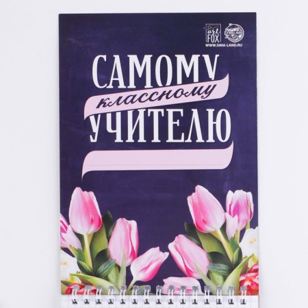 Notepad "The best teacher" on the crest, A5 format, 40 sheets-3