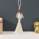 Suspension textiles, plastic "Knot of happiness and infinity" white 8.5 cm