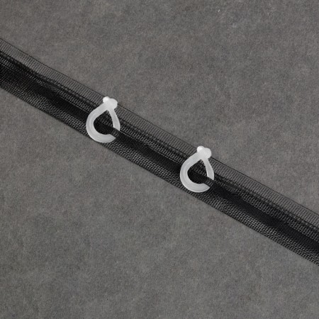 Ring for Roman curtains, connective, d = 14 mm, white color, price per 1 piece-3