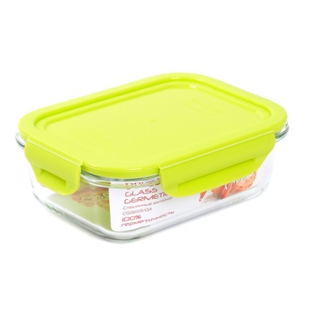 Oursson glass container, 630 ml, green