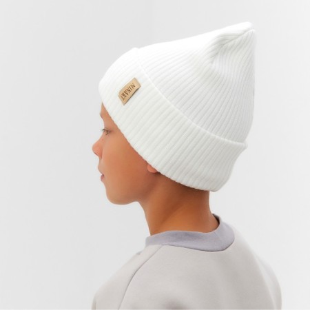 Children's hat minku rr 50-52, white color-1