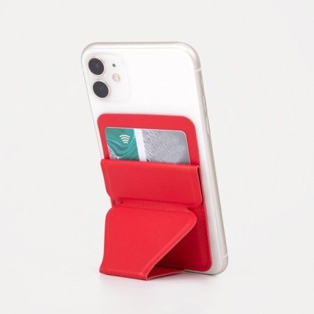 Cartholder on the phone, the color is red