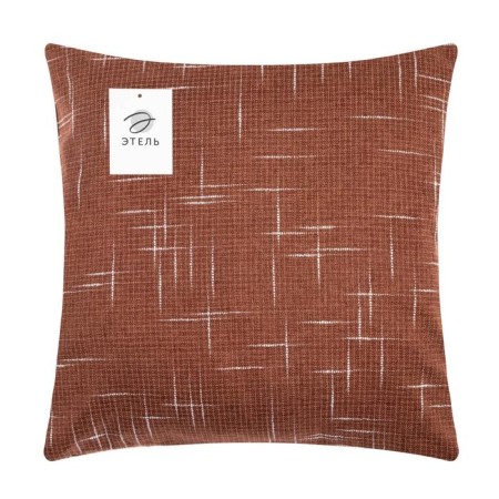 Pillowcase decorative Ethel "Classics", brown color, 43*43 cm, 100% p/e-5