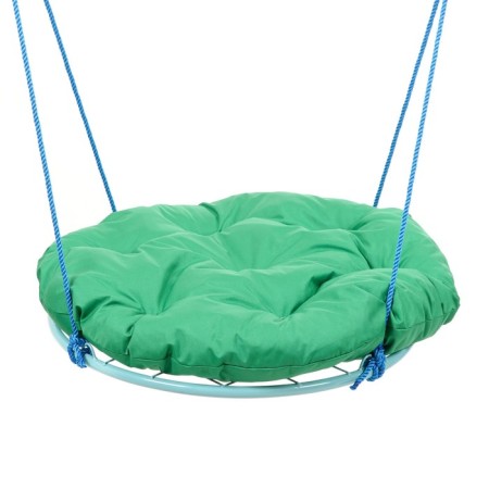 Swing "Nest" with a pillow D 90 cm, max load 80 kg, green pillow