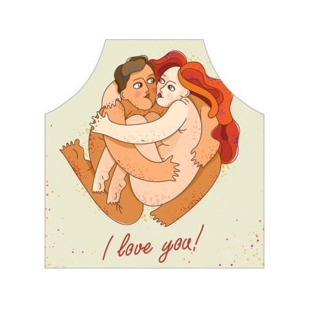 Apron kitchen with a photo print "Natural Love", adjustable, size OS-2