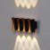 Facade lamp "Elegant", FSD-041, 8 W, 3000K, 4 rays, IP65, 220 V, plastic, black